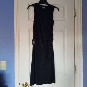Express Sleeveless Black Stretch Side Tie Dress